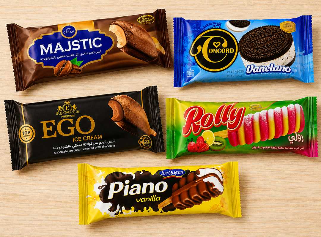 Assorted ice cream